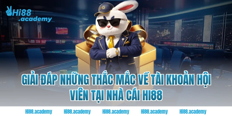 Giải đáp những thắc mắc về tài khoản hội viên tại nhà cái Hi88